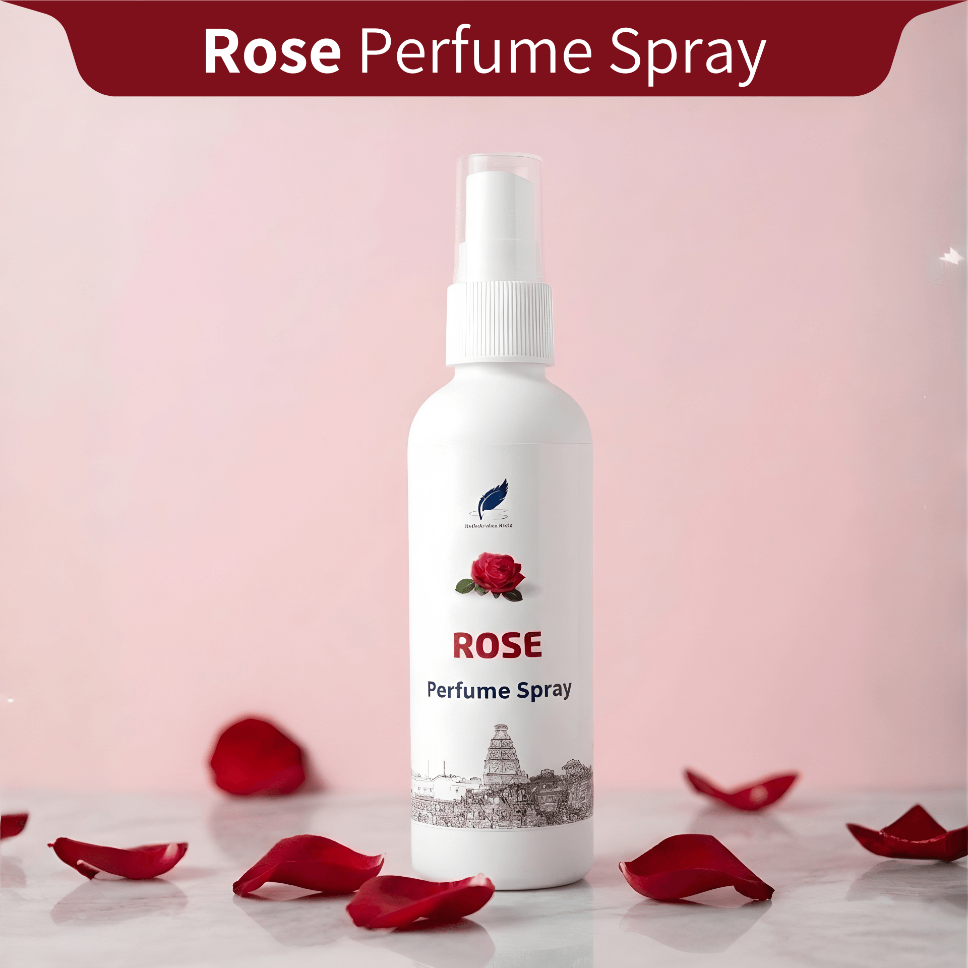 Natural Rose Perfume Spray (100ml) | Long Lasting Floral Fragrance