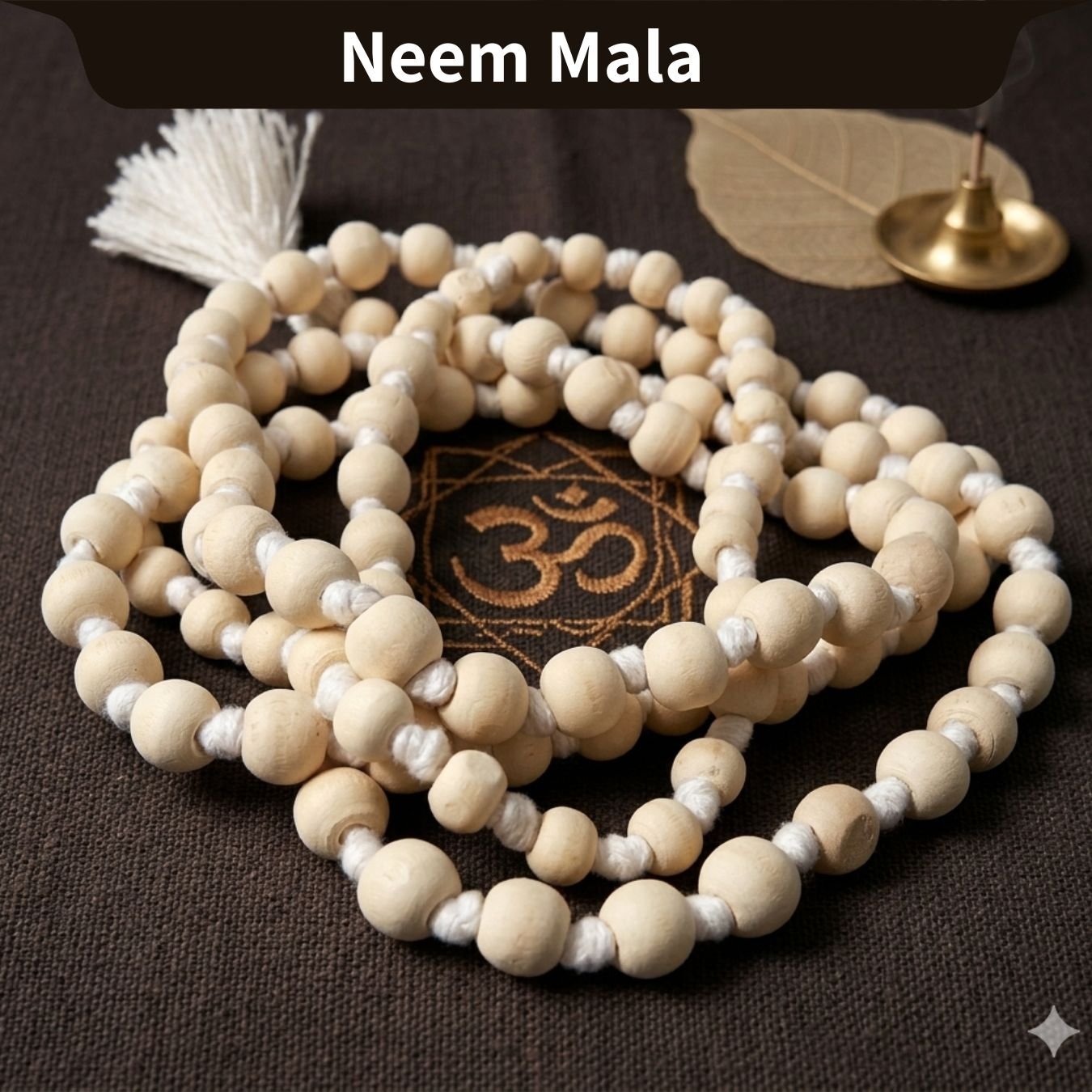 Neem Jaap Mala for Beginners – 108 Beads (Not Tulsi)