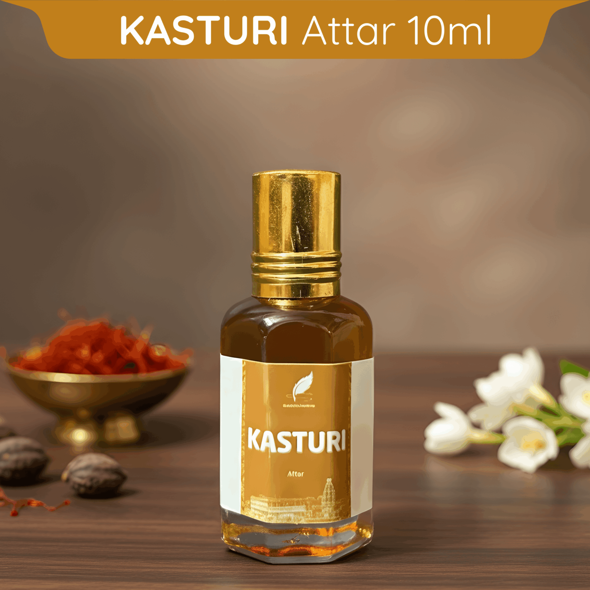 Kasturi Fragrance Attar for Thakur Sewa – Winter Season Special from Vrindavan (10ml)