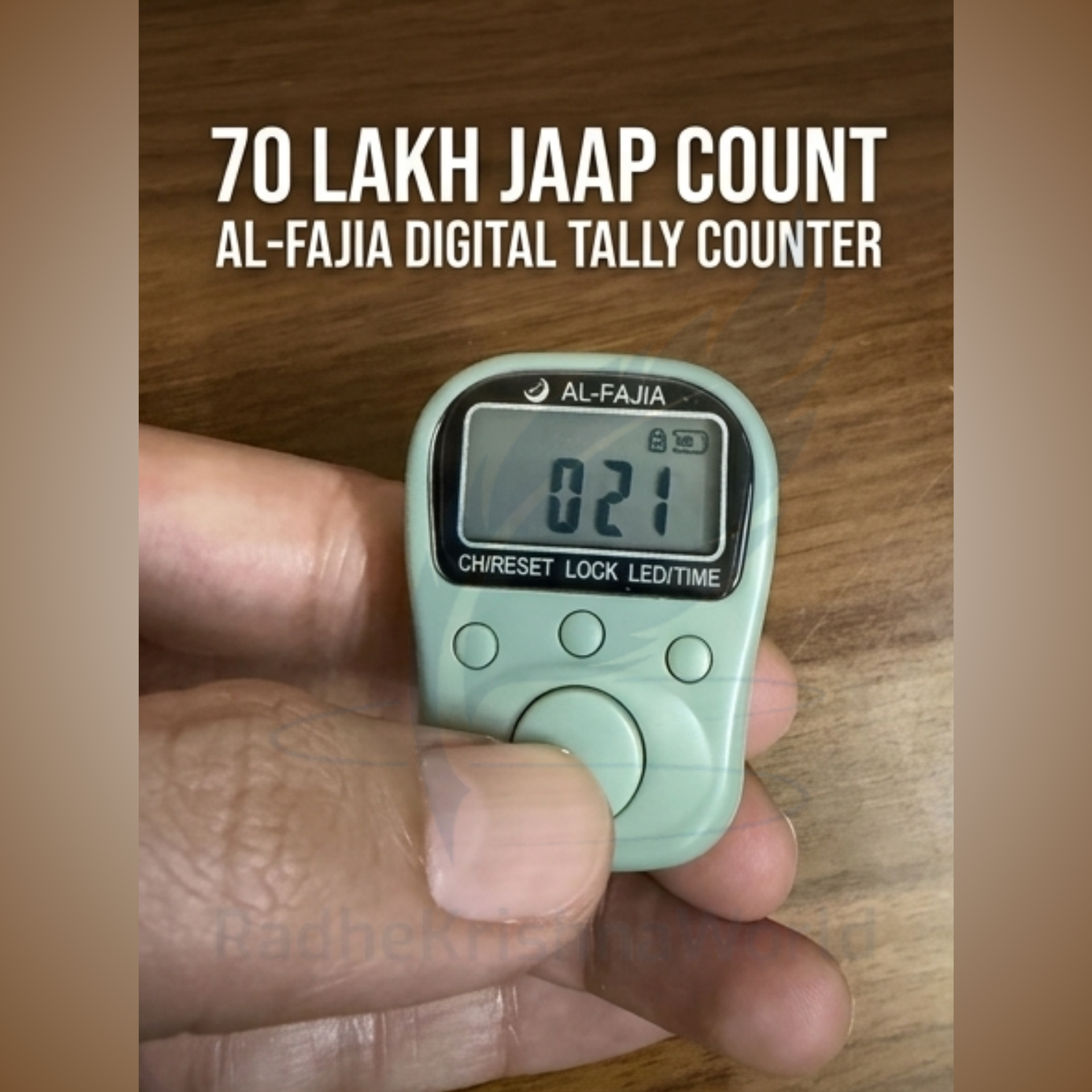 70 Lakh Chargeable Japa Counter