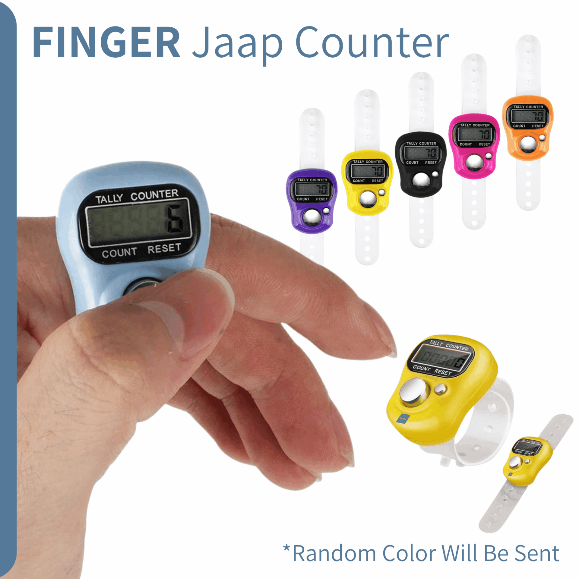 Finger Jaap Counter | Digital Tally Counter for Mantra Chanting & Meditation