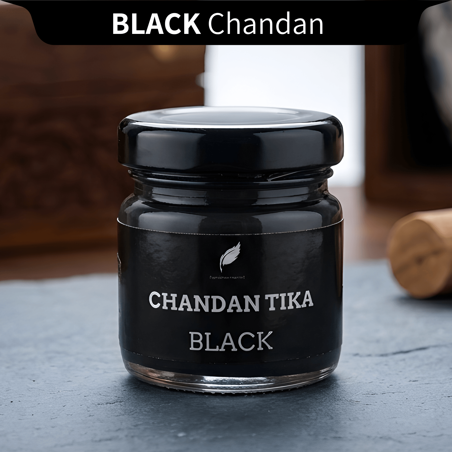 Premium Shyam Shri Chandan Tika Liquid (30g) | Dark Kalo Tilak with Sacred Fragrance