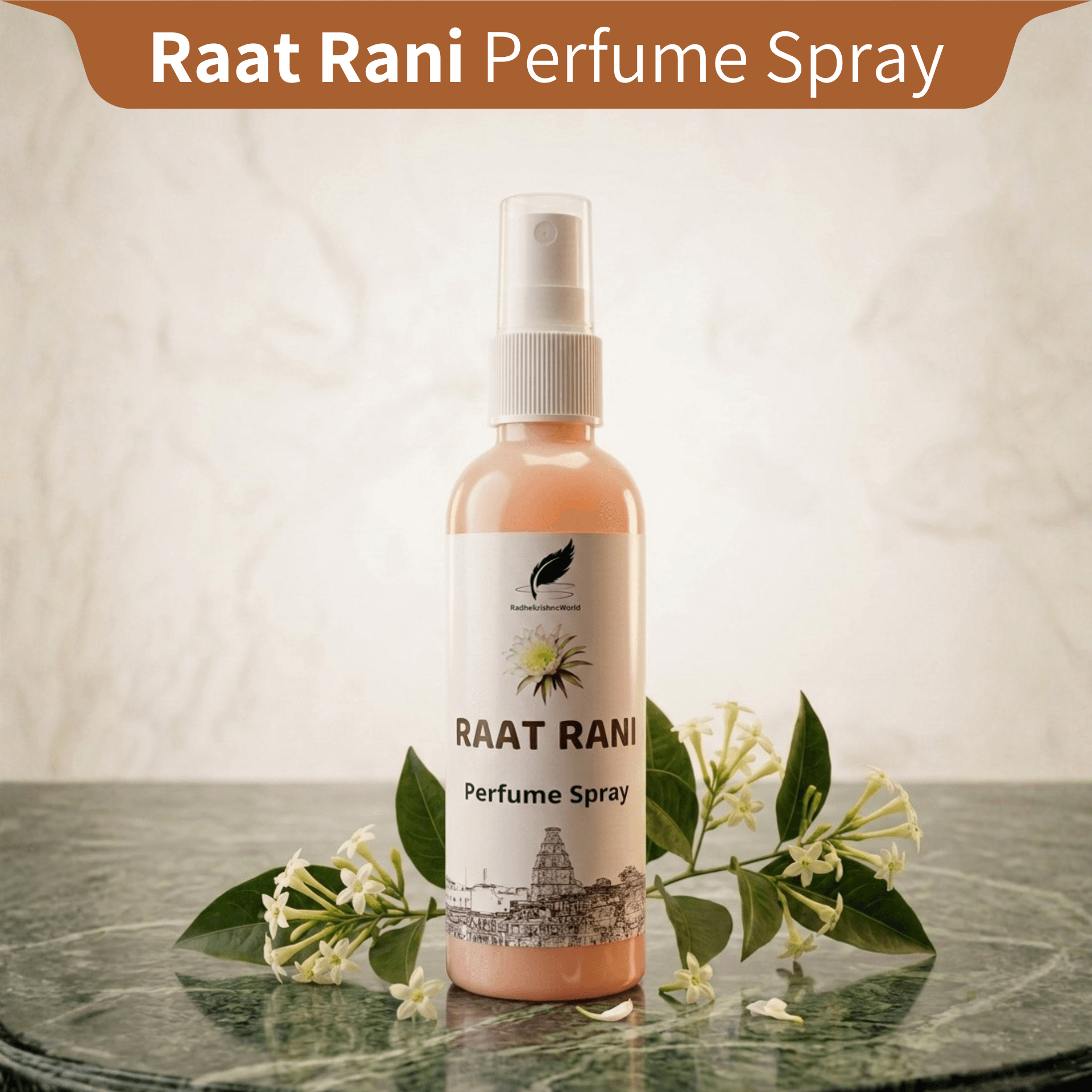 Natural Raat Rani Perfume Spray (100ml) | Long Lasting Night Queen Fragrance