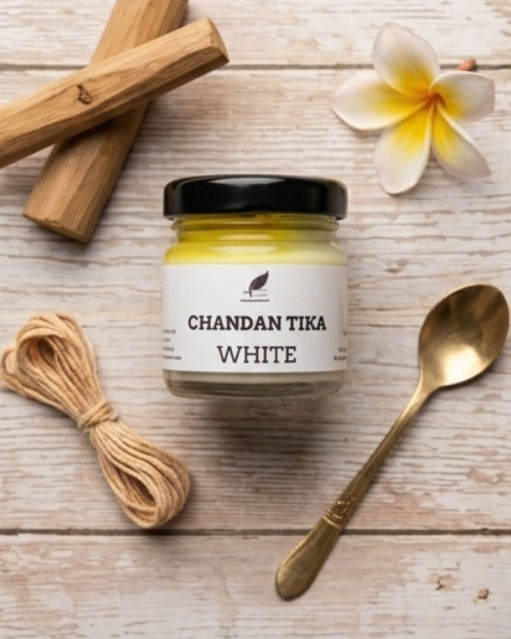 White Gopi Chandan Tika Liquid Kesar Yukt (30g) | Premium Saffron Blended Safed Tilak - Image 3